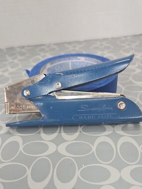 Swingline Blue Hand Plier Stapler - Compact Office Stapling Tool